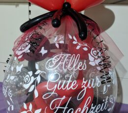 Luftballons als Hochzeitsdekoration